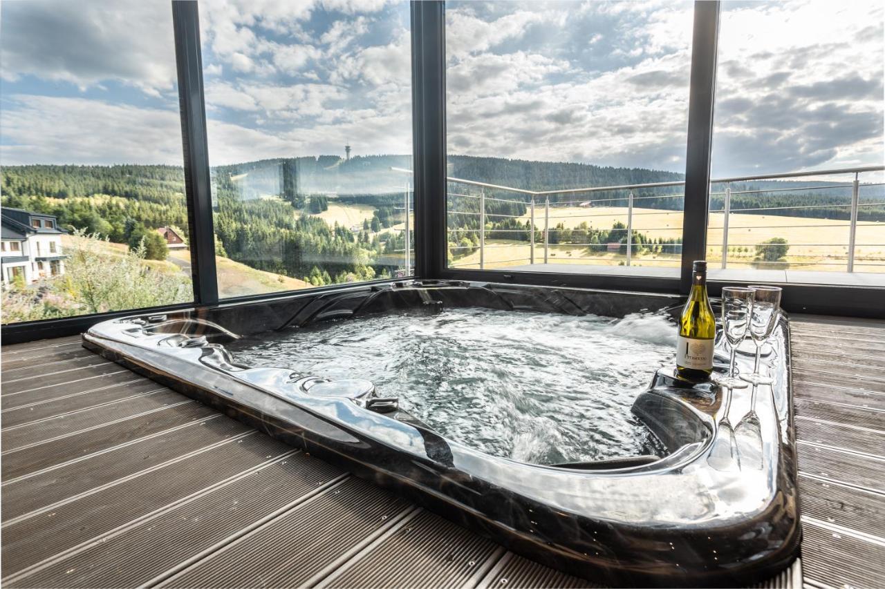 Wellness Villa Klinovec Views Loučná pod Klínovcem Bagian luar foto